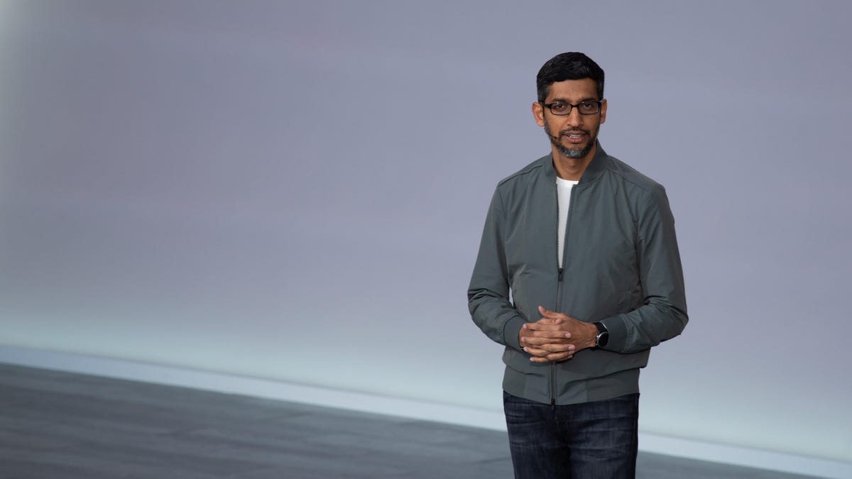 Sundar Pichai at Google I/O 2019