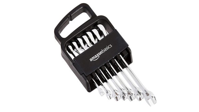 Amazon Basics Ratcheting Wrench Set