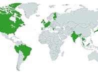 <p>Countries in green use IPv6 network connections more than 15 percent of the time, according to the Internet Society's 2018 report on the transition from the older IPv4 technology.</p>