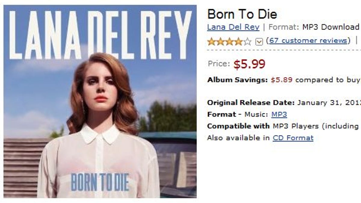 Different stores often have different prices on songs and albums. Currently, the best deal on Lana Del Rey&apos;s "Born to Die" is at Amazon.