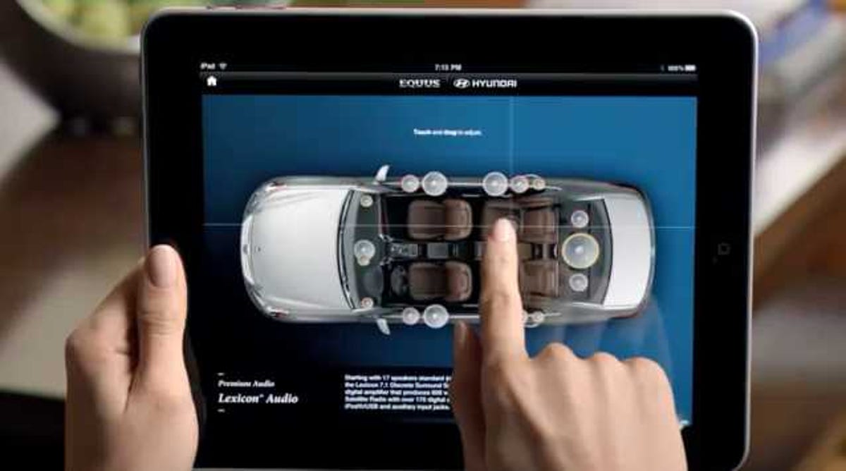 Hyundai encourages users to RTM by including an Apple iPad and an app-based owners manual with every new Equus.