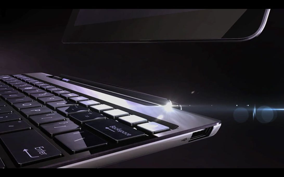 The Asus Transformer is an Android tablet with a detachable keyboard.