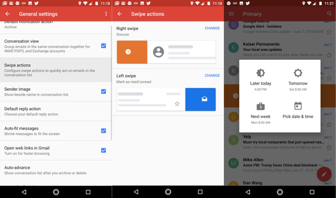 Gmail’s new Swipe Actions could change how you use email on phone