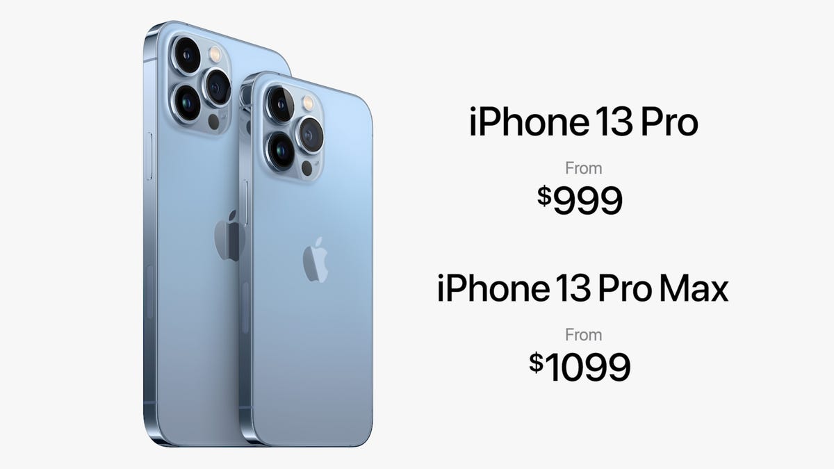 iPhone 13 Pro and Pro Max pricing