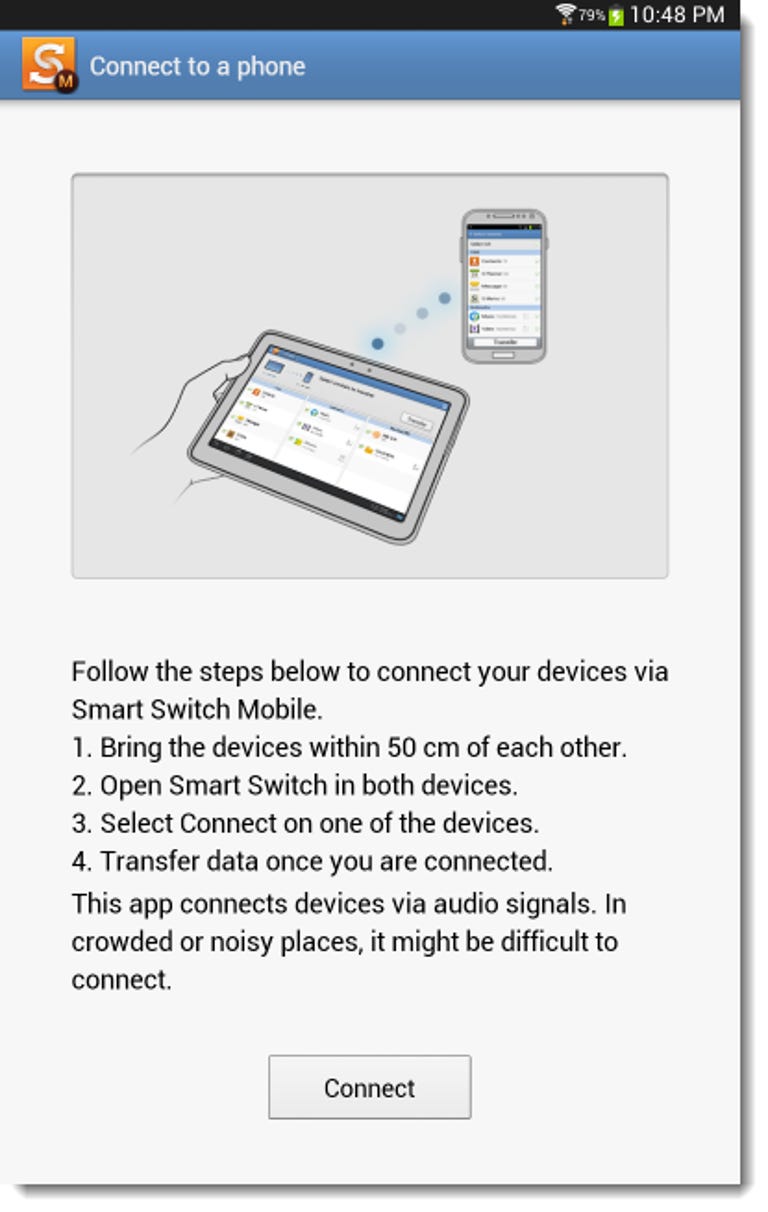 Samsung Smart Switch Mobile connect