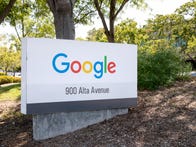 <p>Google's campus next to headquarters in Mountain View, California</p>