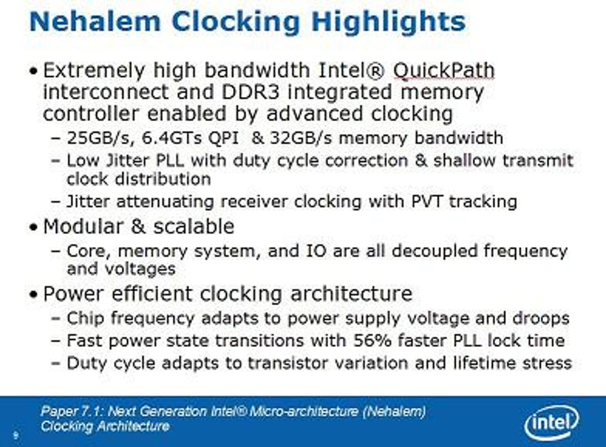 Intel paper details Nehalem communication speeds
