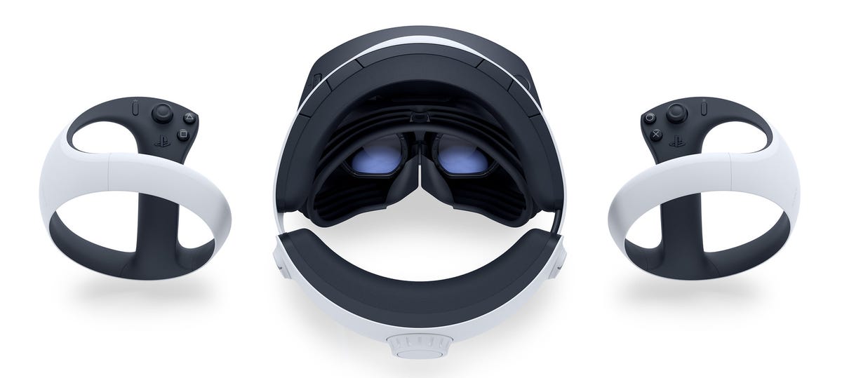 Vista traseira do headset PlayStation VR2