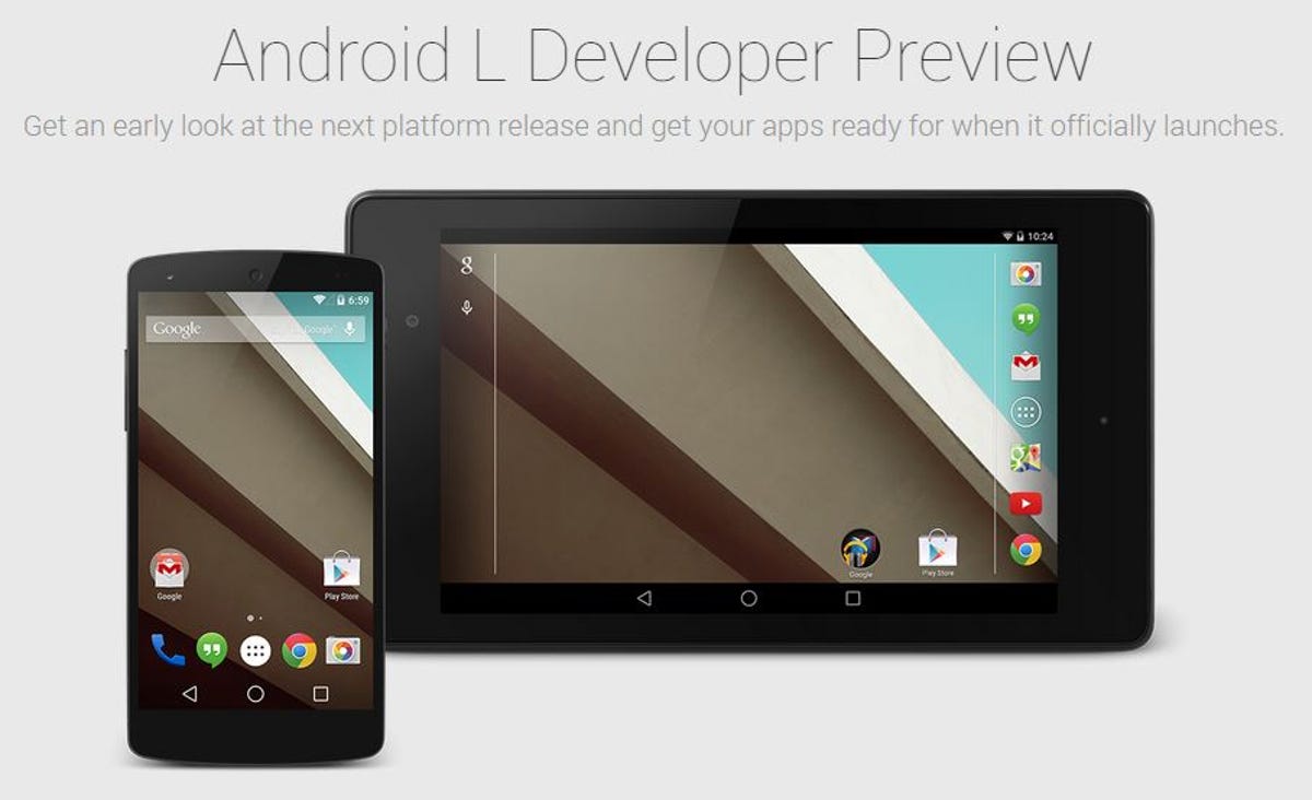 Google plans an Android L Preview release at its Google I/O show.