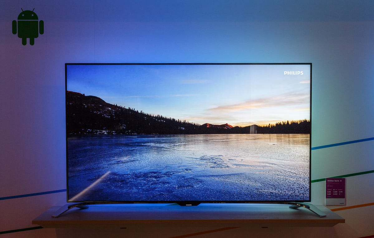 TP Vision announced the Philips 9100, a new high-end Android 4K TV, at the IFA show in Berlin.