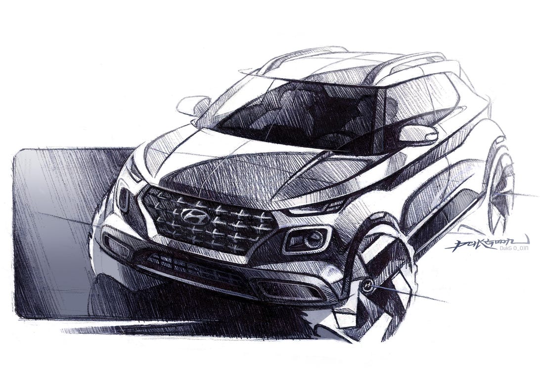 2020 Hyundai Venue sketches