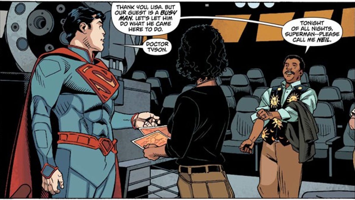Superman comics panel