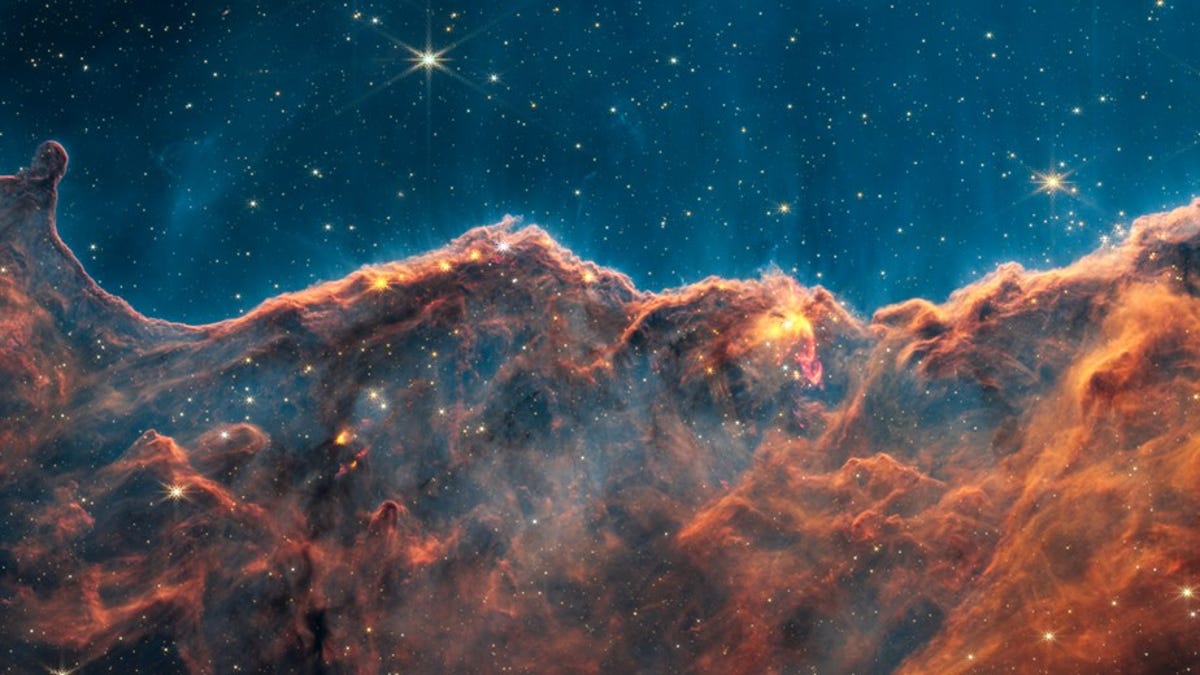 Cosmic cliffs of the Carina Nebula