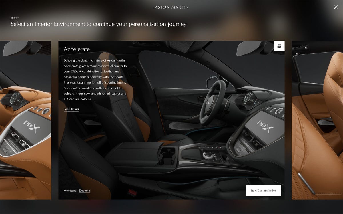 Aston Martin online configurator