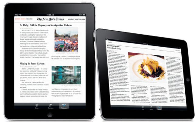 New York Times on the iPad