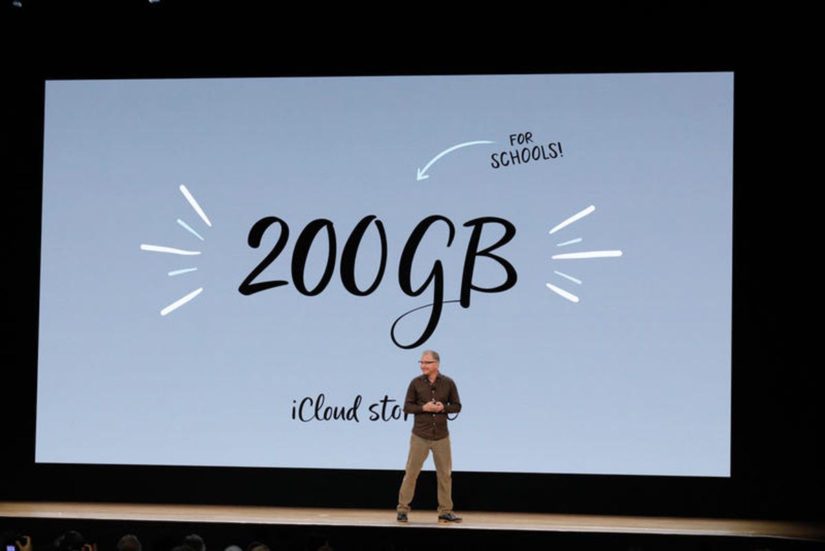 Apple offers 200GB of iCloud for students, a big step up from the ordinary 5GB free level.