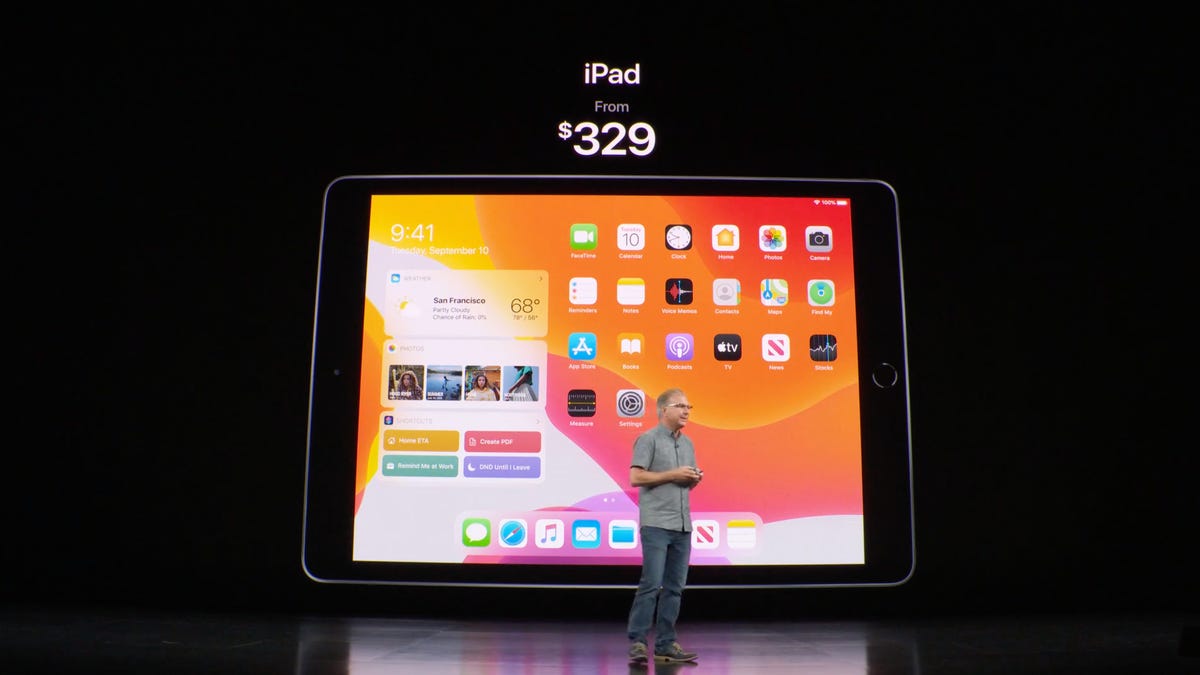 Apple\'s 10.2-inch 2019 iPad starts at $329 - CNET