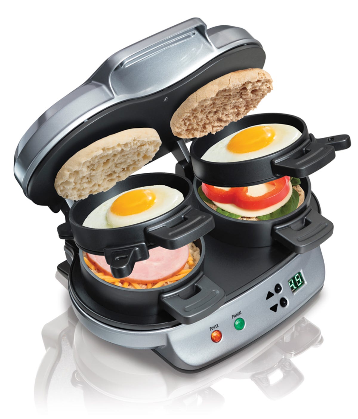 Remember that sharing is caring when using the Hamilton Beach 25490 Dual Breakfast Sandwich Maker.