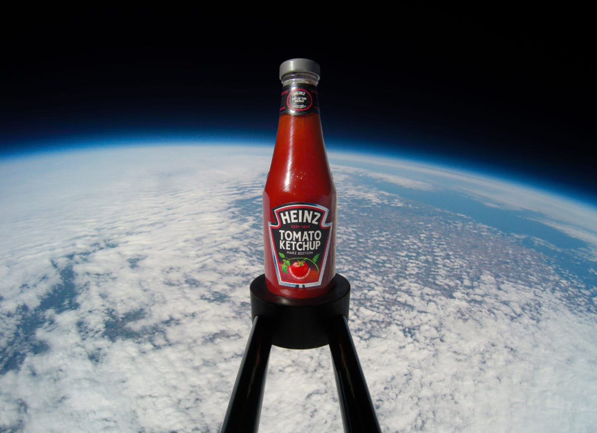 heinz bottle in space