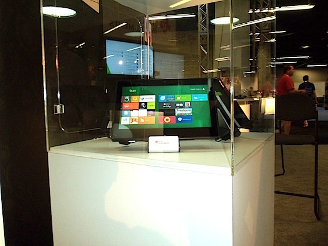 Texas Instruments' tablet running Windows 8 at the Microsoft BUILD conference was nice to look at but not accessible--it, like Qualcomm's tablet, was kept safely behind glass. Not so for the Intel-based Windows 8 tablet that was distributed, and accessible, to everyone.