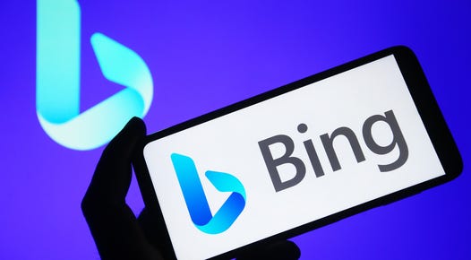 Microsoft Bing AI logo gettyimages-1249309512