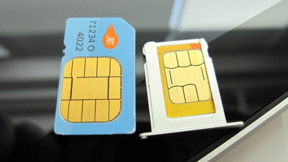 The nano-SIM will be even smaller than the original SIM and micro-SIM shown here.