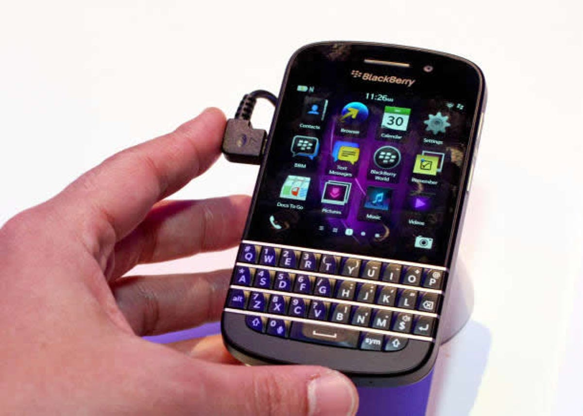 BlackBerry's Q10 smartphone.