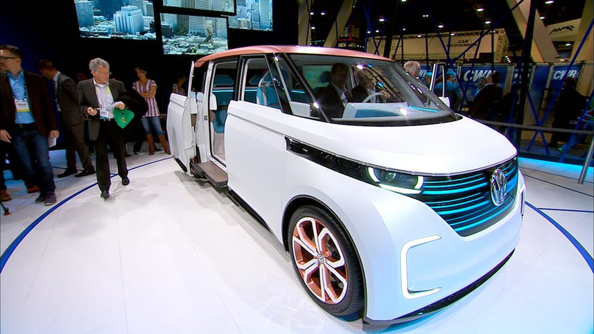 Volkswagen's electric BUDD-e concept van shows off gesture control, connectivity