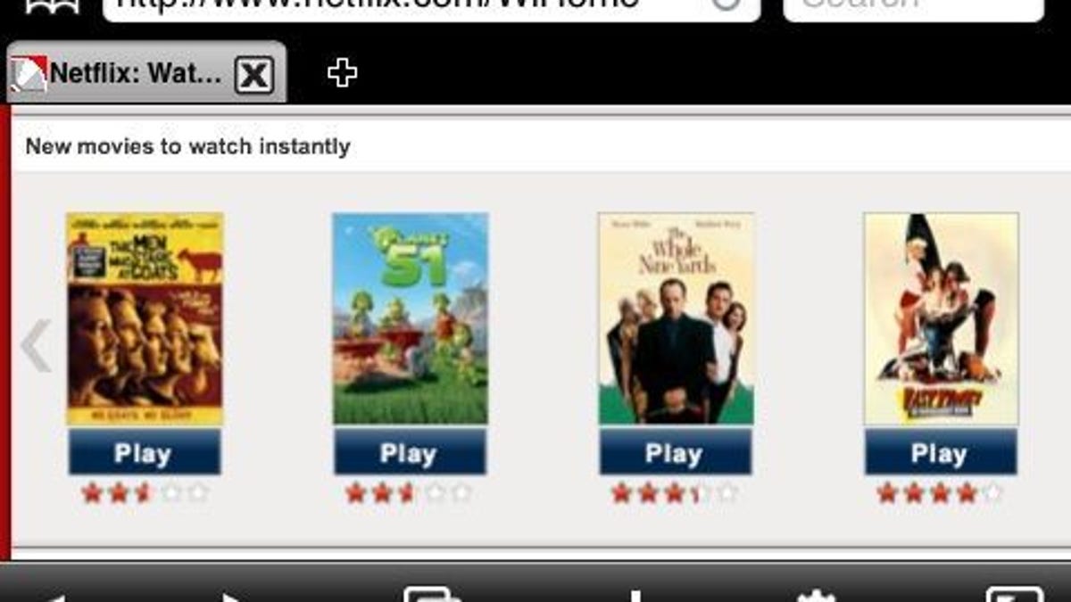 With a few hacks and the right browser, the Netflix Watch Instantly library is available on your iPhone.