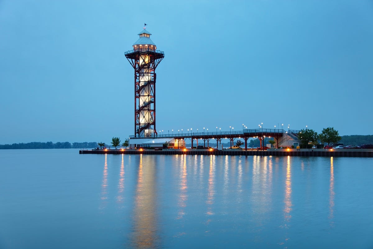 Image of the Bicentennial Tower in Erie, Pennsylvania.