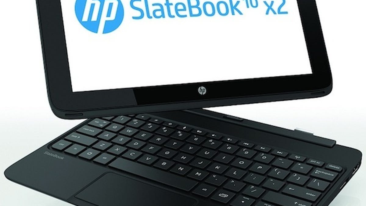 SlateBook x2: HP is putting more muscle behind Android now.  The SlateBook x2 follows the Slate 7 Android tablet.