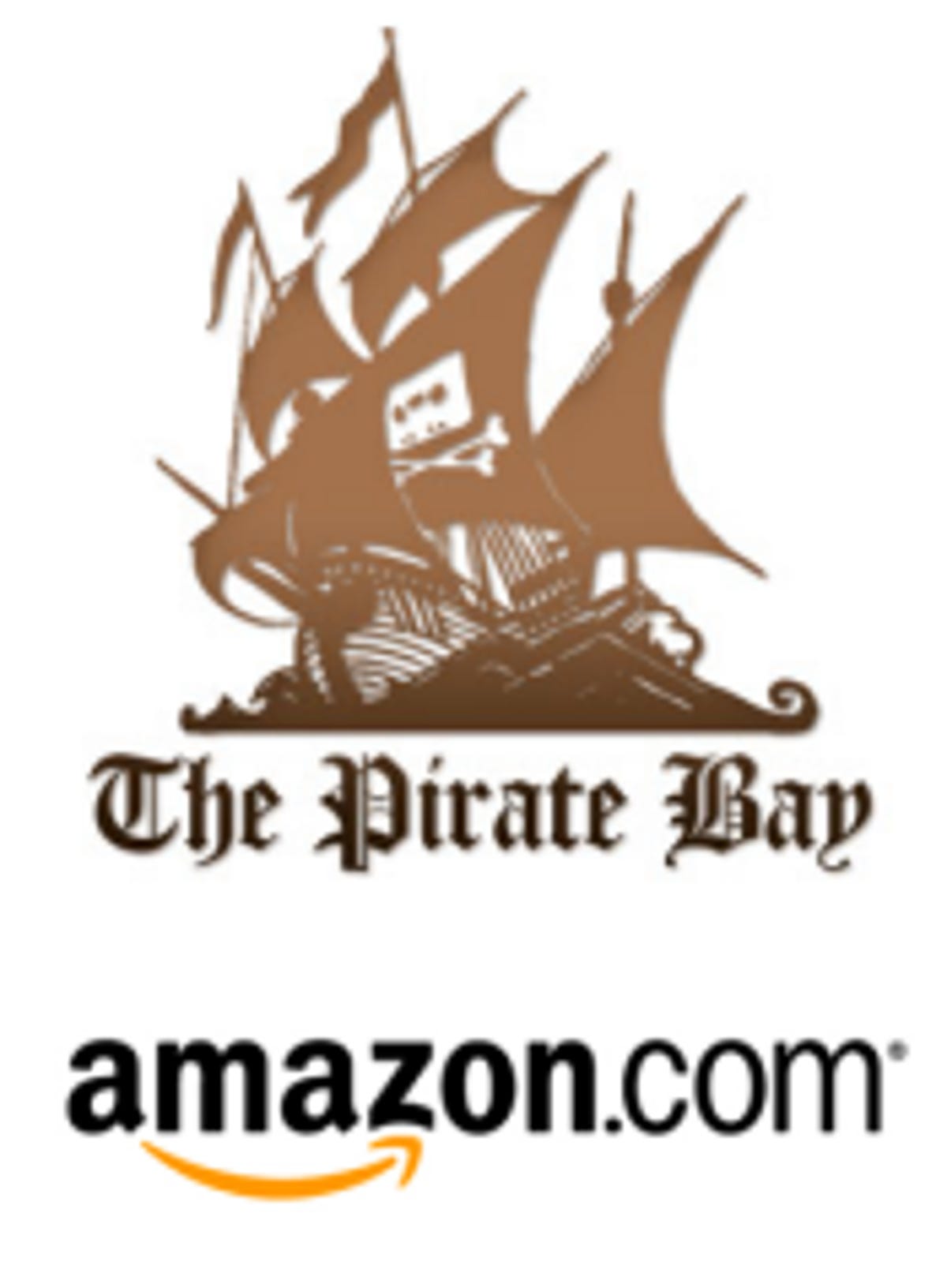 Pirate Bay/Amazon graphic