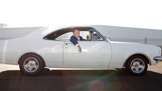 Paul Clarke in a Holden Monaro