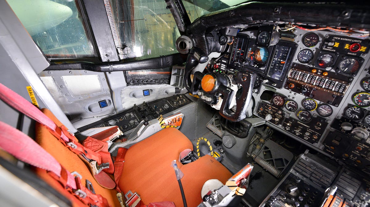Pilot seat of an XB70 Valkyrie