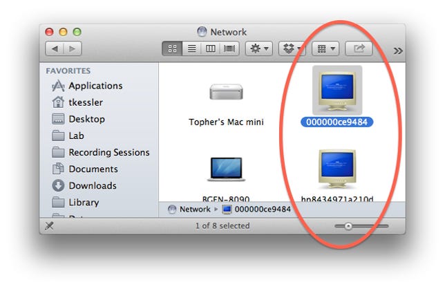 Windows networking in OS X