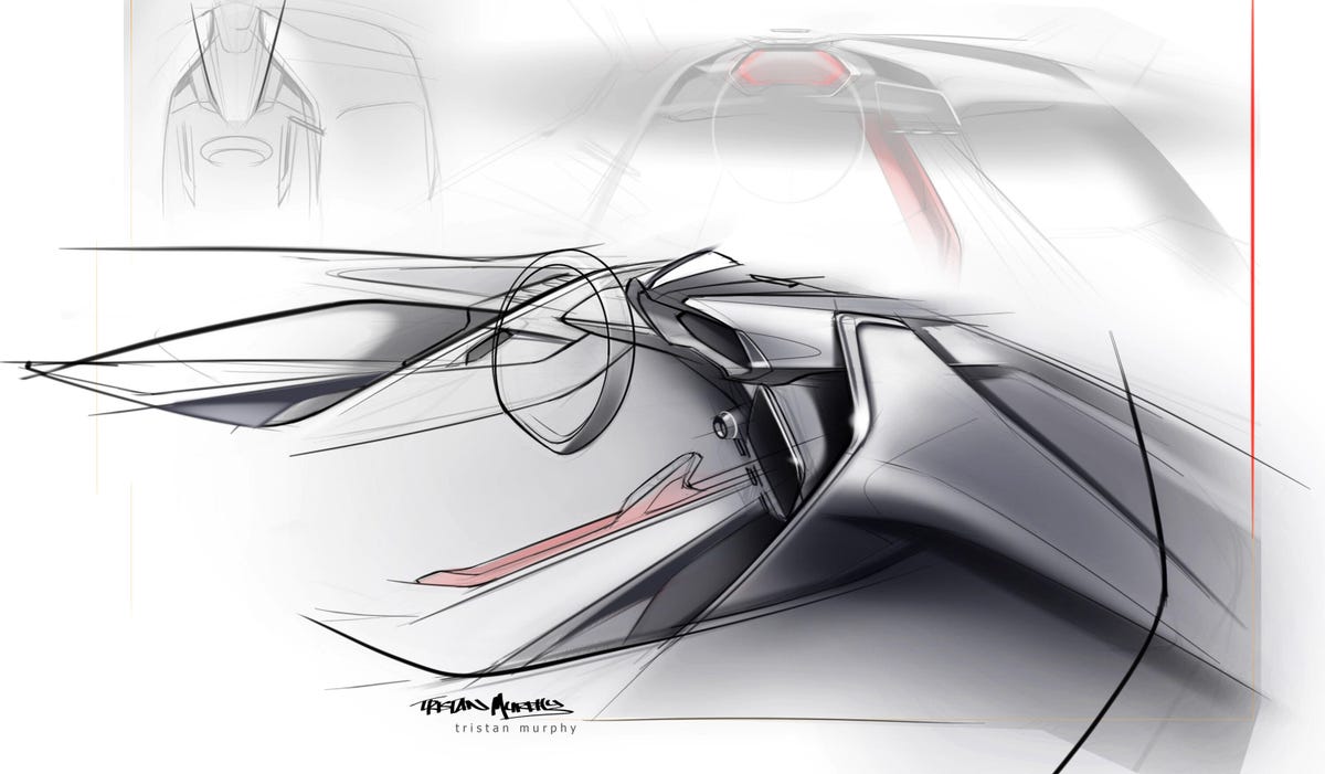 C8 Corvette sketch