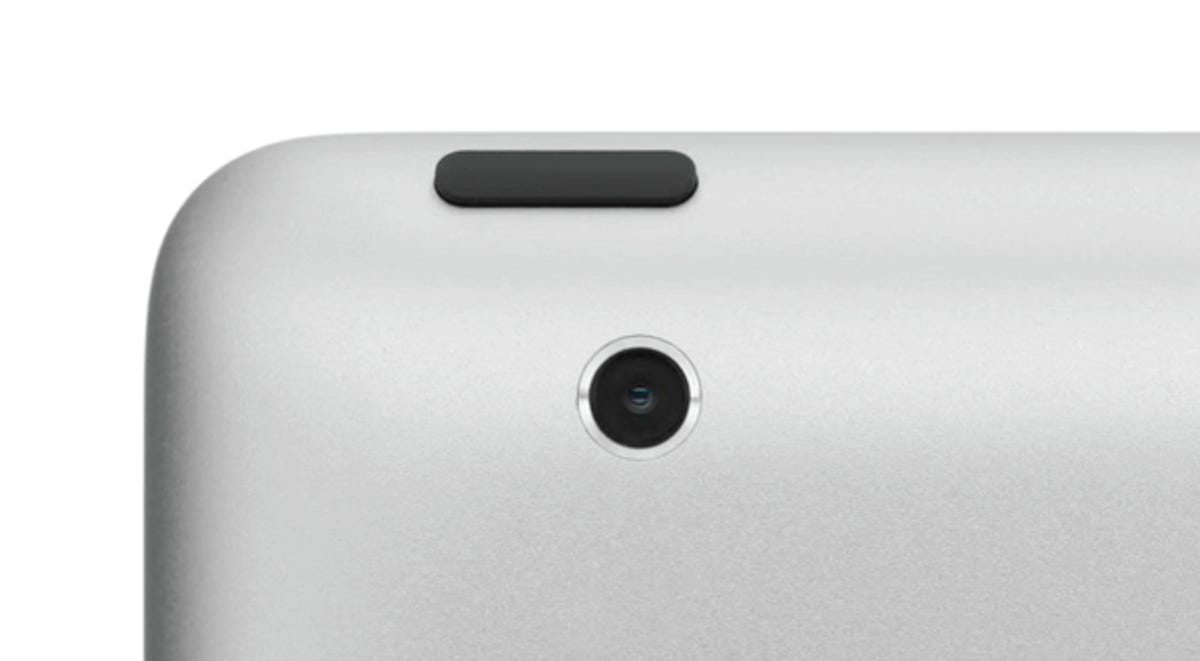 The iPad 2's rear camera.