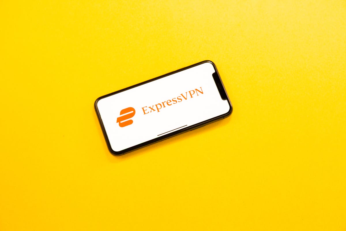 ExpressVPN logo on phone