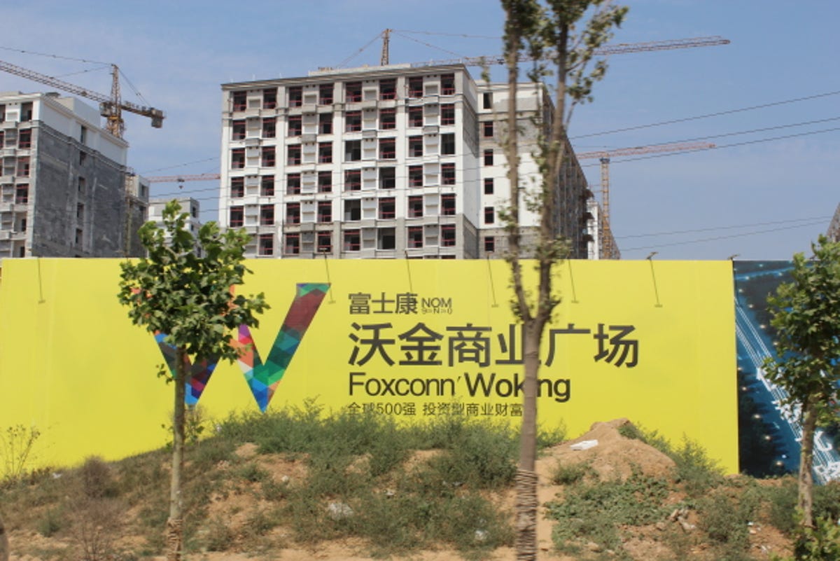 Construction near Foxconn's factory in Zhengzhou, China.