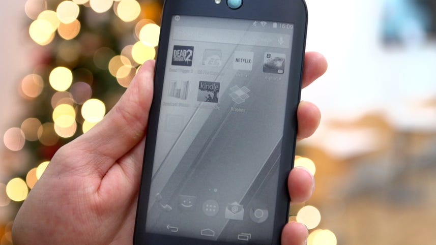 Up close with the e-ink second display of the YotaPhone 2