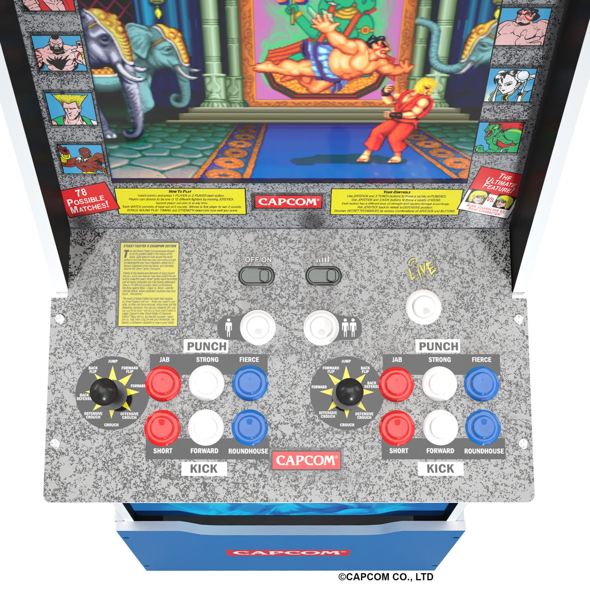 All the retro fighting action you need in one machine.