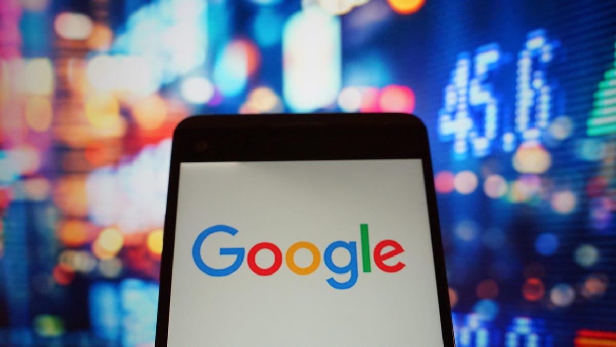 The logo of google is seen in a smartphone