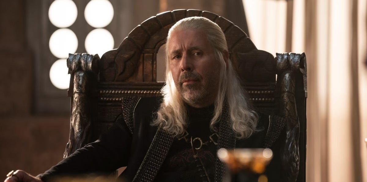 King Viserys in "House of the Dragon".