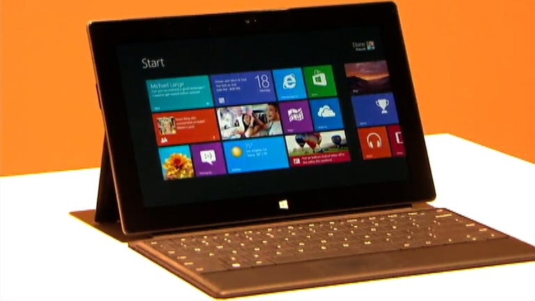 Microsoft Surface unveiled: The first Microsoft-branded Windows tablet.