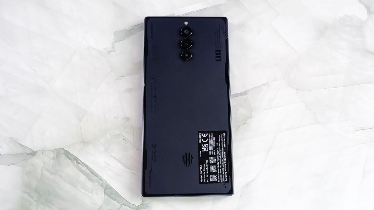 The rear of the matte RedMagic 8 Pro.