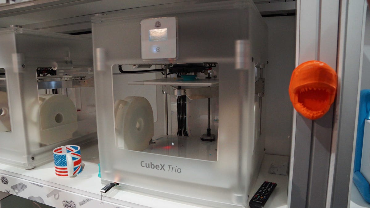 The 3D Systems CubeX, new for the show and a Best of CES award winner for Emerging Tech.