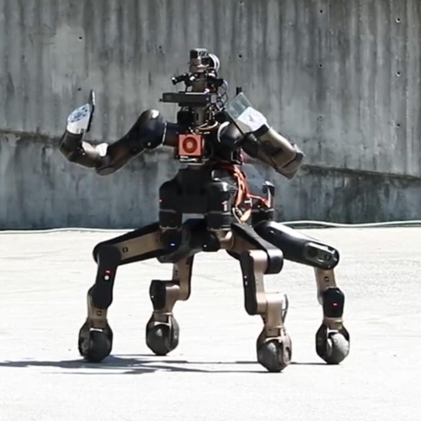 Watch this robot chop through a wood block