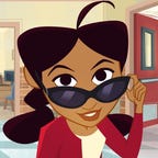 penny proud tips her sunglasses down in the proud family: louder and prouder
