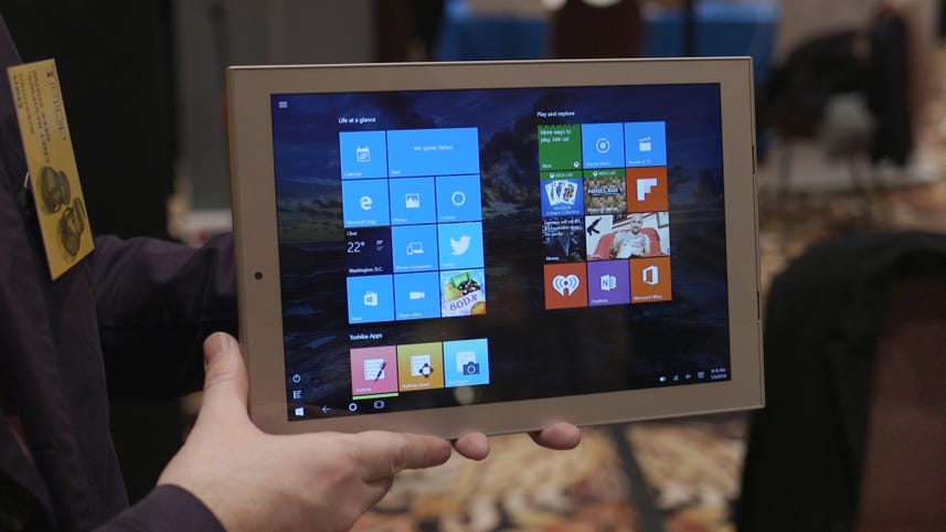 Hands-on with Toshiba's skinny dynaPad tablet