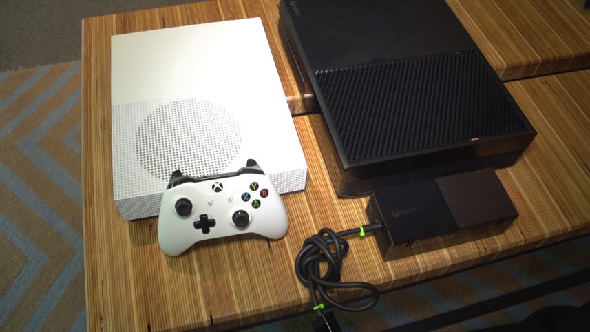 The Xbox One and One S side by side comparison